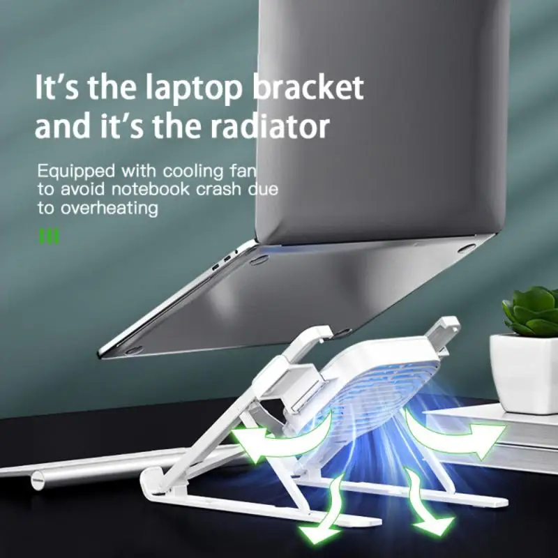 

11-17 inchPortable Laptop Riser Lazy Bracket Adjustable Laptop Stand With A Phone Holder Ergonomic Cooling Computer Accessories