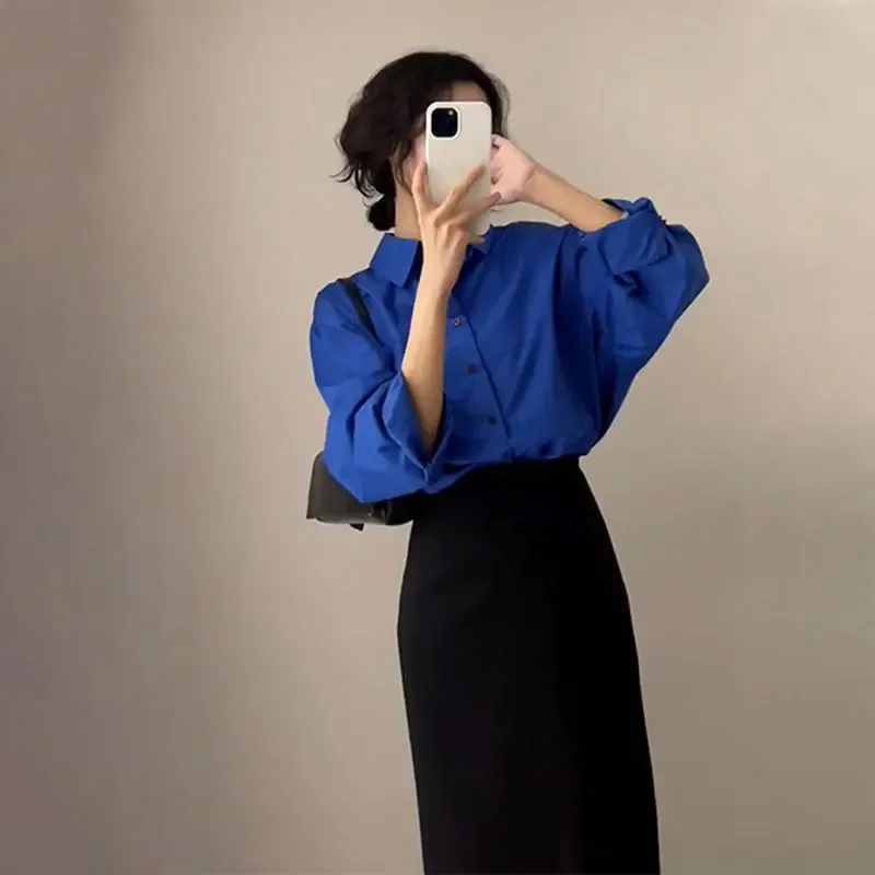 Spring 2023 New Women's Dry Run Elegant Clothing High-End Exquisite Shirt Dress Two-Piece Suit Professional