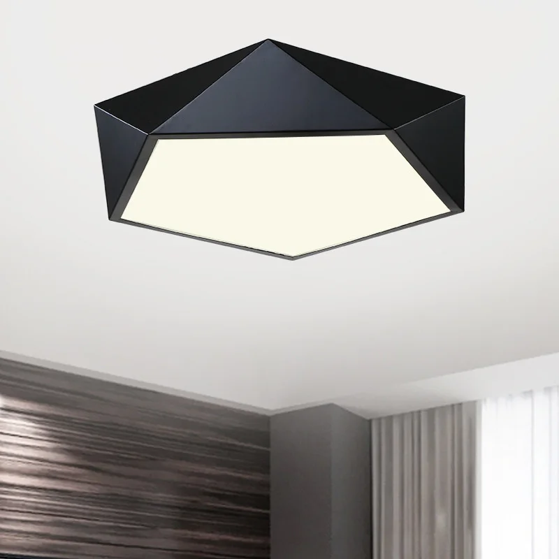 

Led ceiling lighting northern Europe simple office modern dining room study warm geometry bedroom lamps