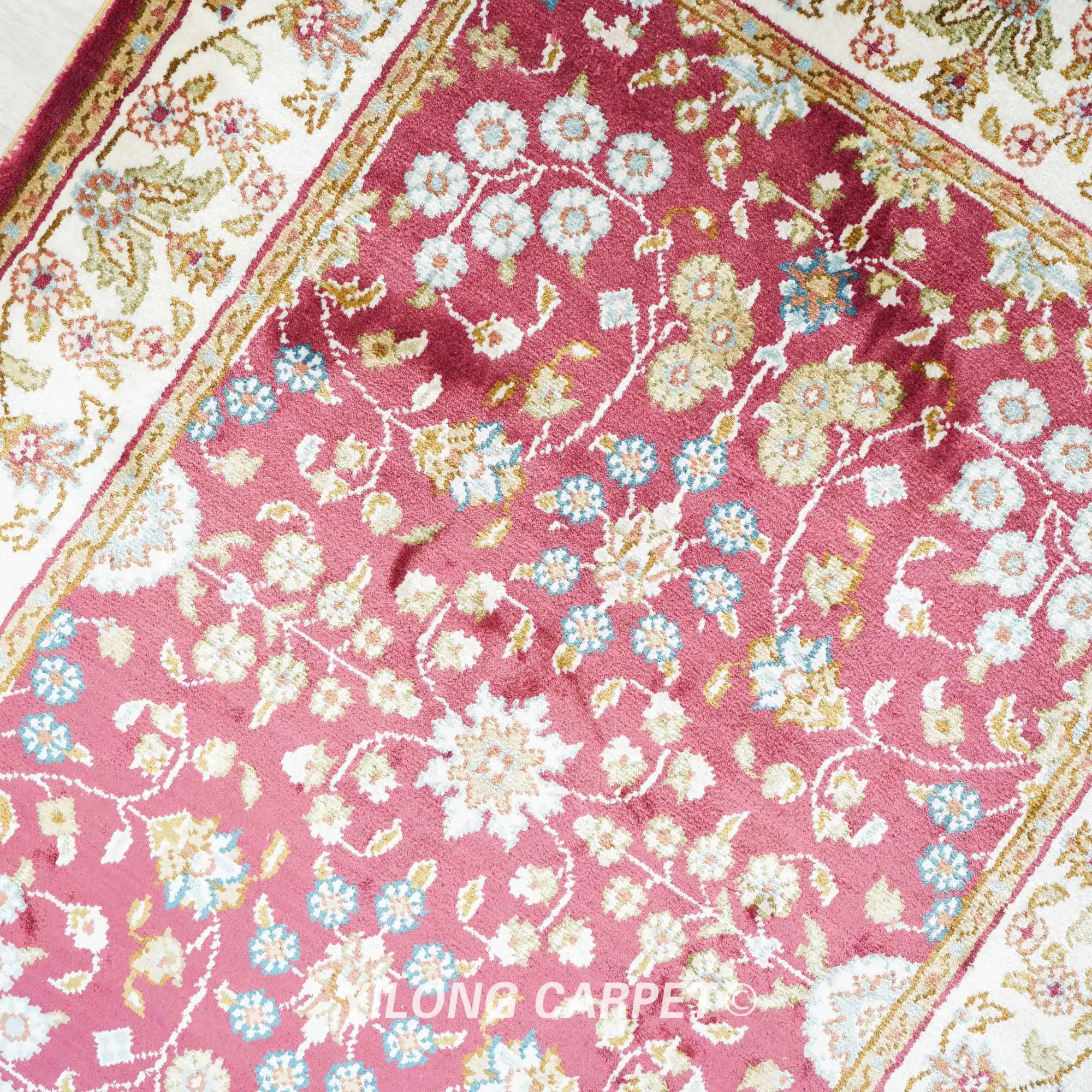 50x68 см ручной работы персидский Дизайнерский ковер небольшого размера красочный