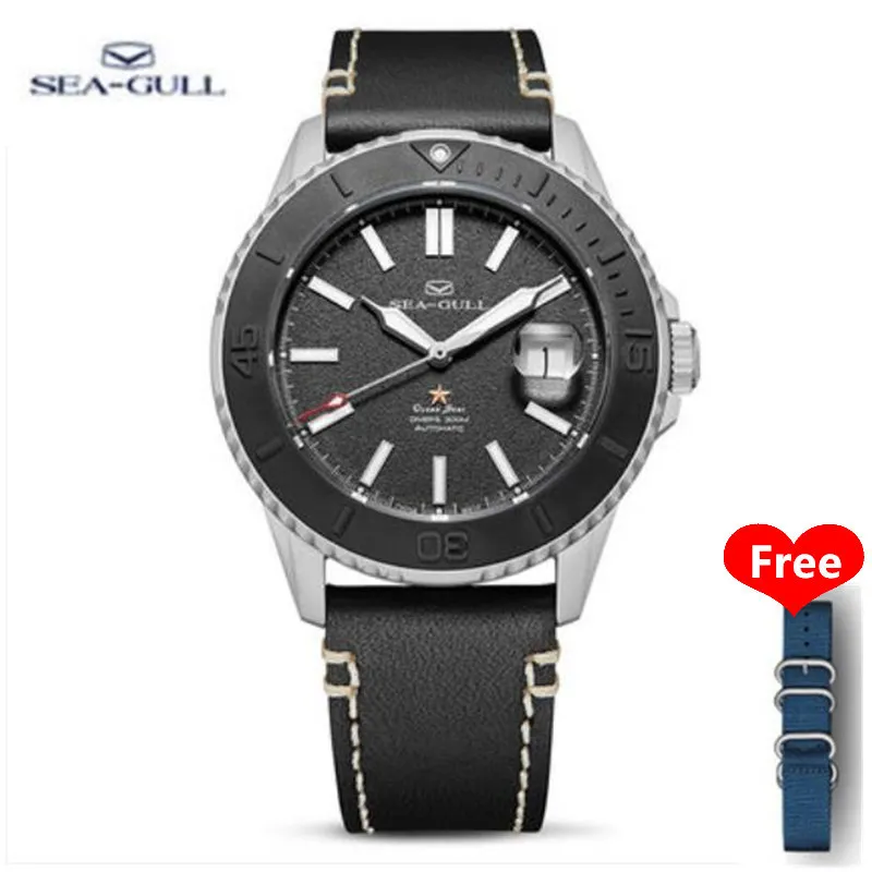 Ocean Star Seagull Waterproof 300M Deep Diving Automatic Watch Men Military Diver Mechanical Men's Watches Sapphire Water Ghost