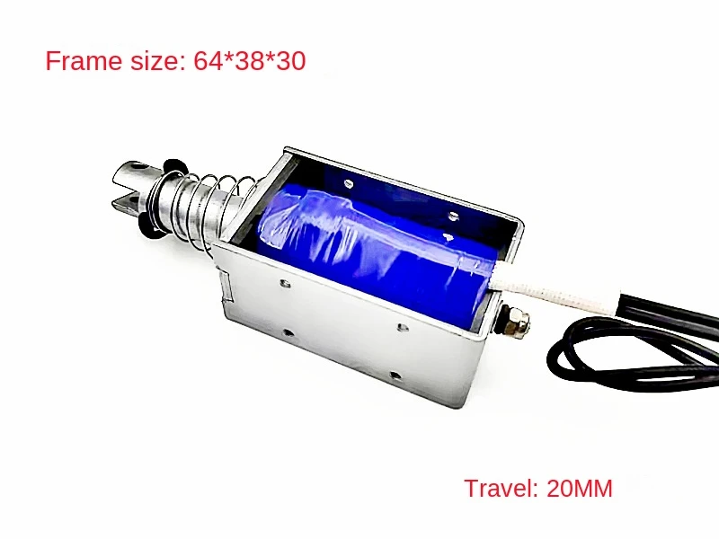 SM1564S Pull 65N переключатель с открытой рамой, электромагнитная игровая консоль, рама постоянного тока 12 В, нажимной тип, длинный ход 20 мм, тяговый соленоид