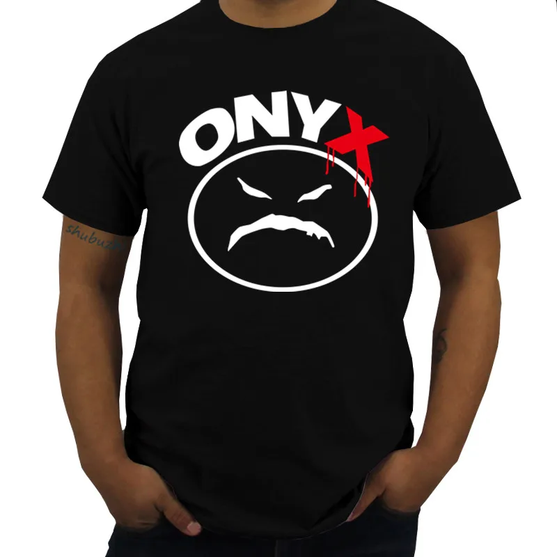 

Funny Top Tees Mens Tshirt New ONYX Bacdafucup Rap Hip Hop Music Men&Black T-Shirt Cotton Brand T-shirt Men O-neck Teeshirt
