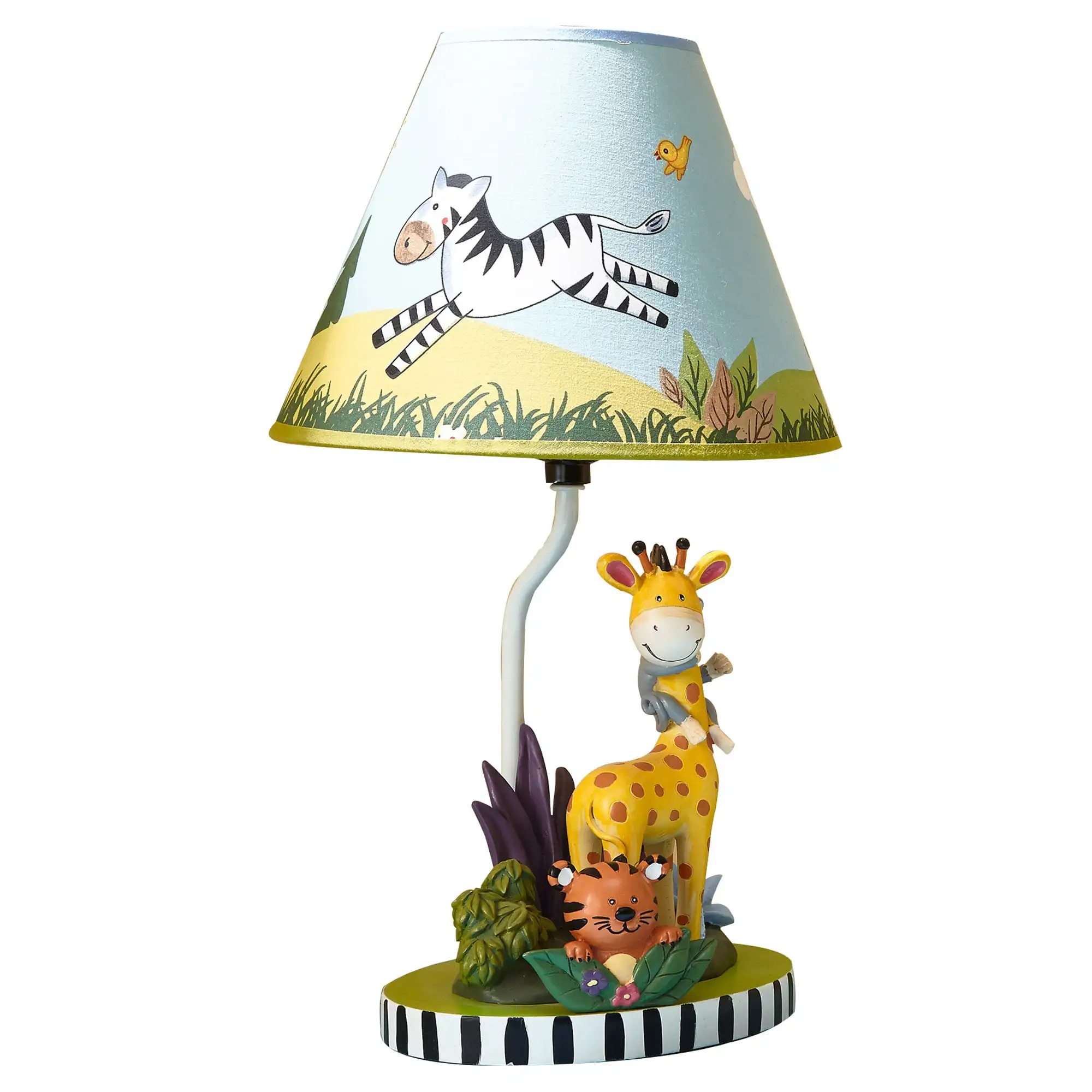 

Small Sunny Safari Kids Table Lamp with Jungle Animals