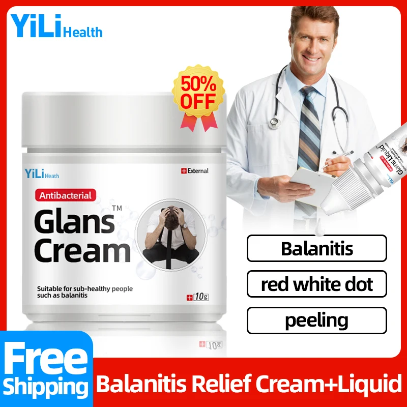 

Balanitis Treatment Medical Glans Cream Apply To Penile Bacterial Infection Itching Red White Dot Inflammation Medicine Ointment