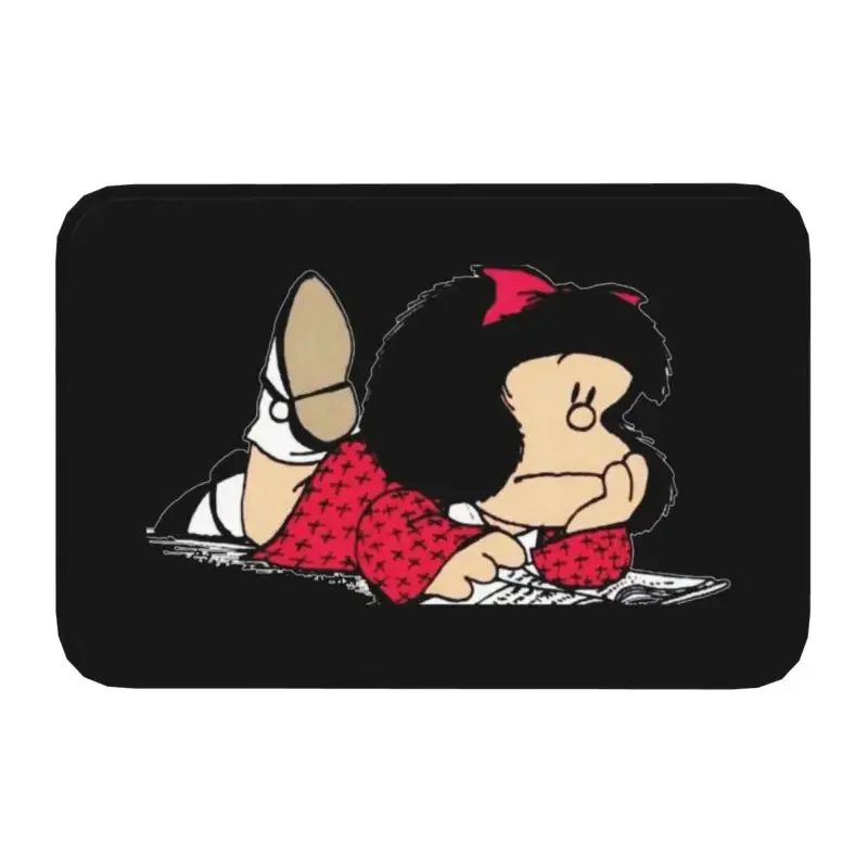 

Милые коврики Mafalda для кухни и ванной, противоскользящие комиксные Придверные коврики Quino из аргентинского мультфильма, входной коврик для гостиной
