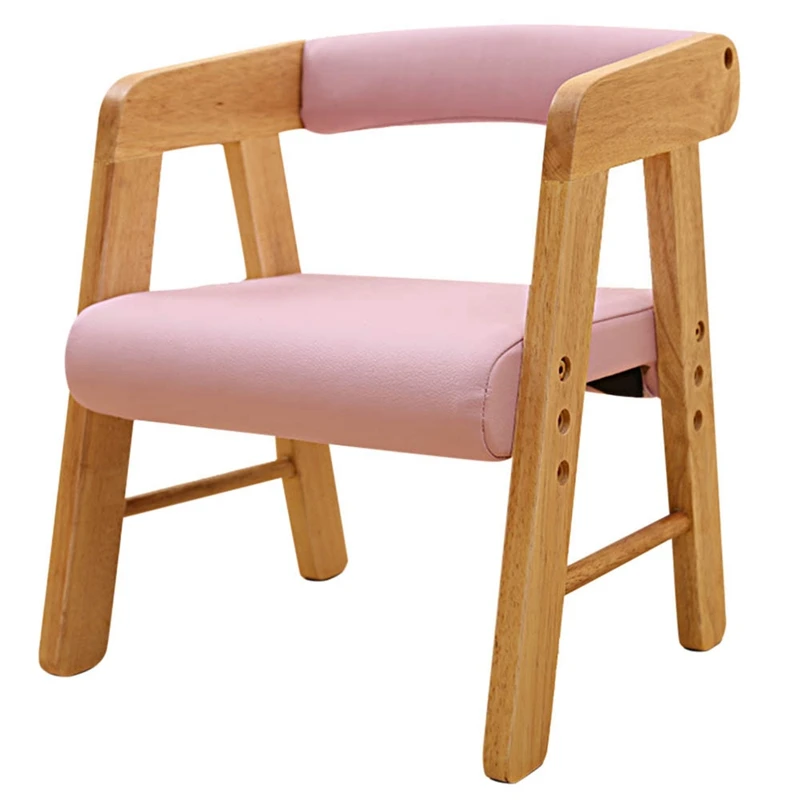 

Children's Chair, Back Chair, Rubber Wood Learning Chair, Can Be Raised And Lowered, Bench Seat