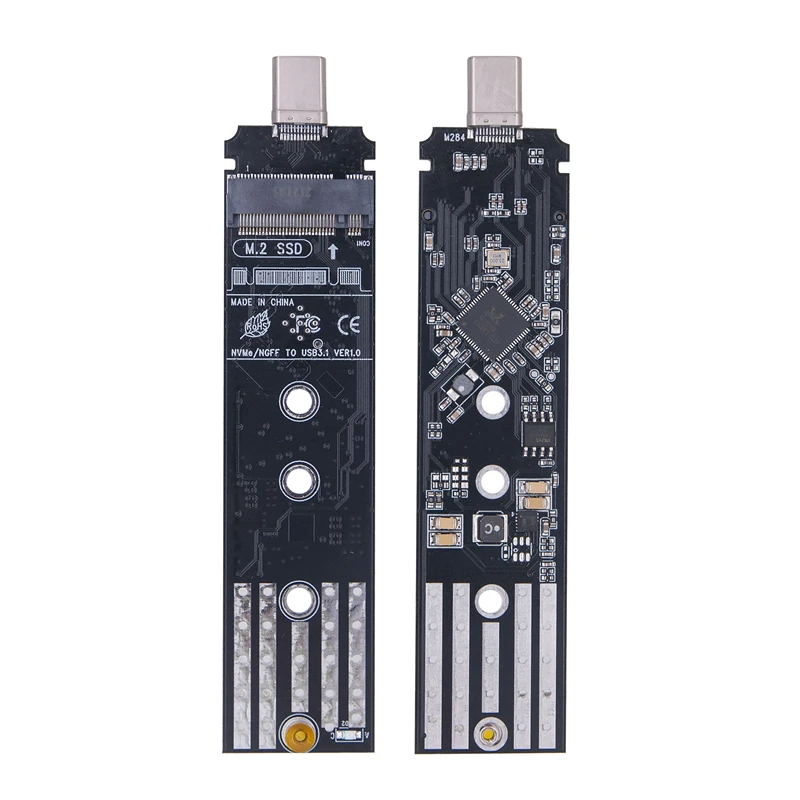 

M.2 to USB 3.1 SSD Adapter Gen2 10G NVME USB Adapter M2 NVME/SATA to Type C Adapter SSD M.2 NVME/SATA to Type C Adaptor RTL9210B