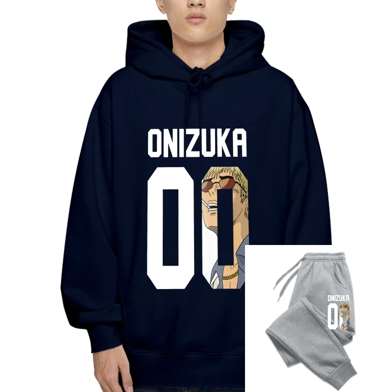 

Толстовка с капюшоном, толстовка с капюшоном, толстовка с капюшоном для преподавателя Gto, толстовка с капюшоном Onizuka, Мужской Хлопковый пуловер с качественным рисунком, органический