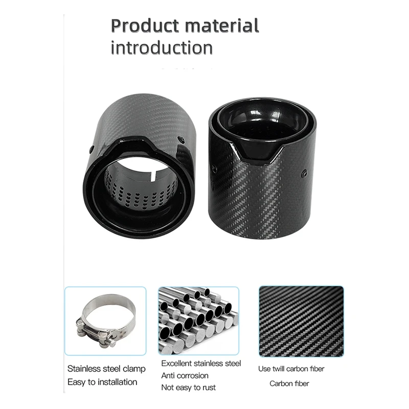 1 шт. насадка для выхлопной трубы задняя выхлопная труба BMW M2 M3 M4 M135I M235I M140I M240I