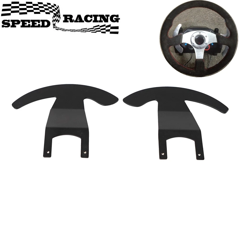 

2 Pieces Heavy Duty Paddle Shifter Upgrade Steering Wheel Controller concave Fits 13”-14" steering wheel for Logitech G25 G27