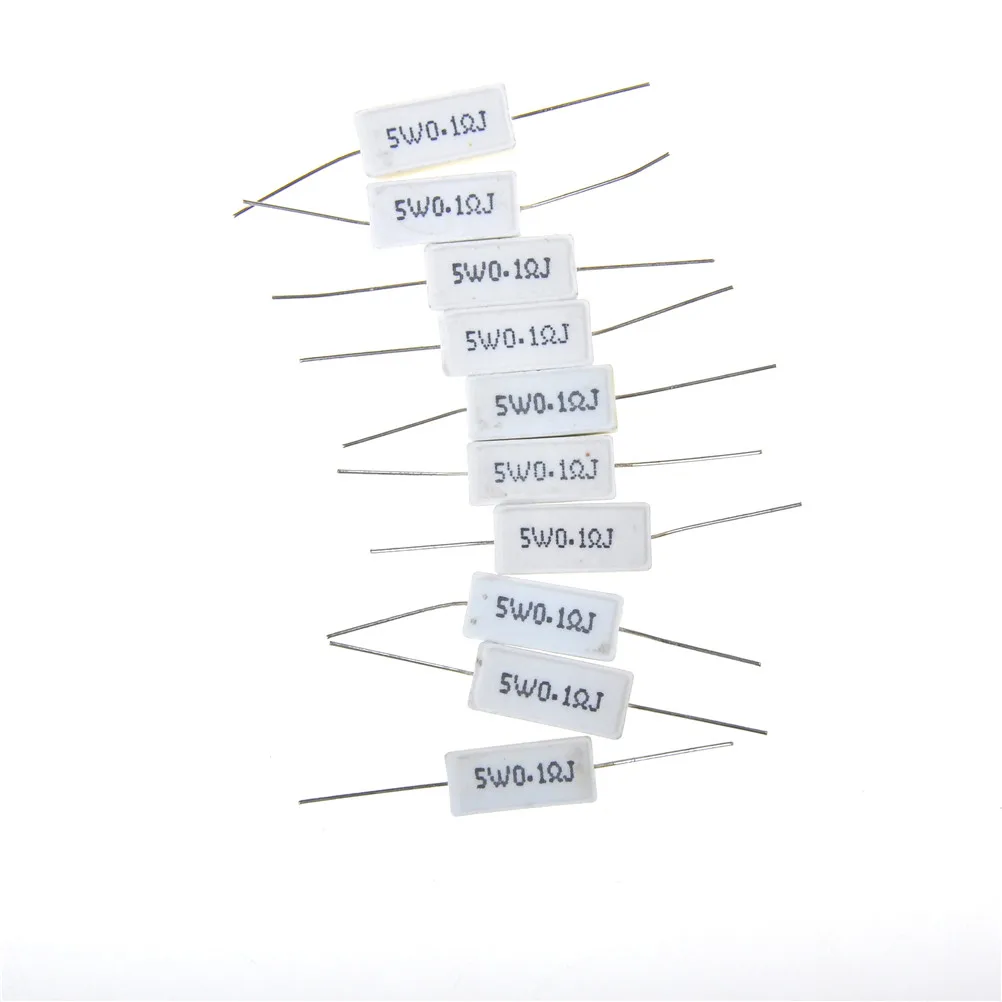 

Керамический цементный Силовой Резистор 5 Вт 5% 0,1 R J Ом, 10 шт.