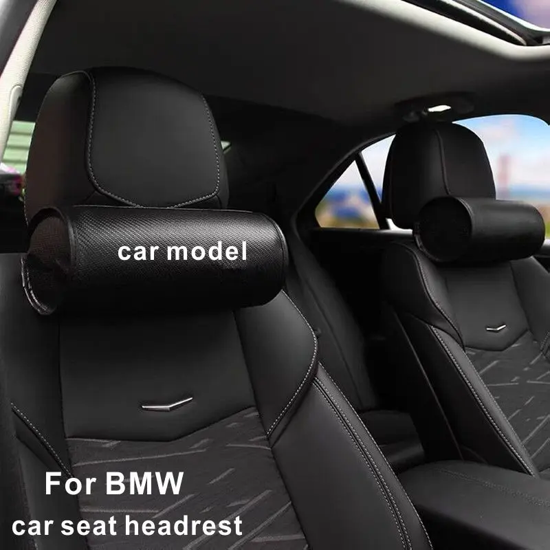 

Car seat headrest neck pillow carbon fiber travel safety cervical spine cushion pillow For BMW 3 4 5 7 series X3 X5 X4 X6 M3 Z4