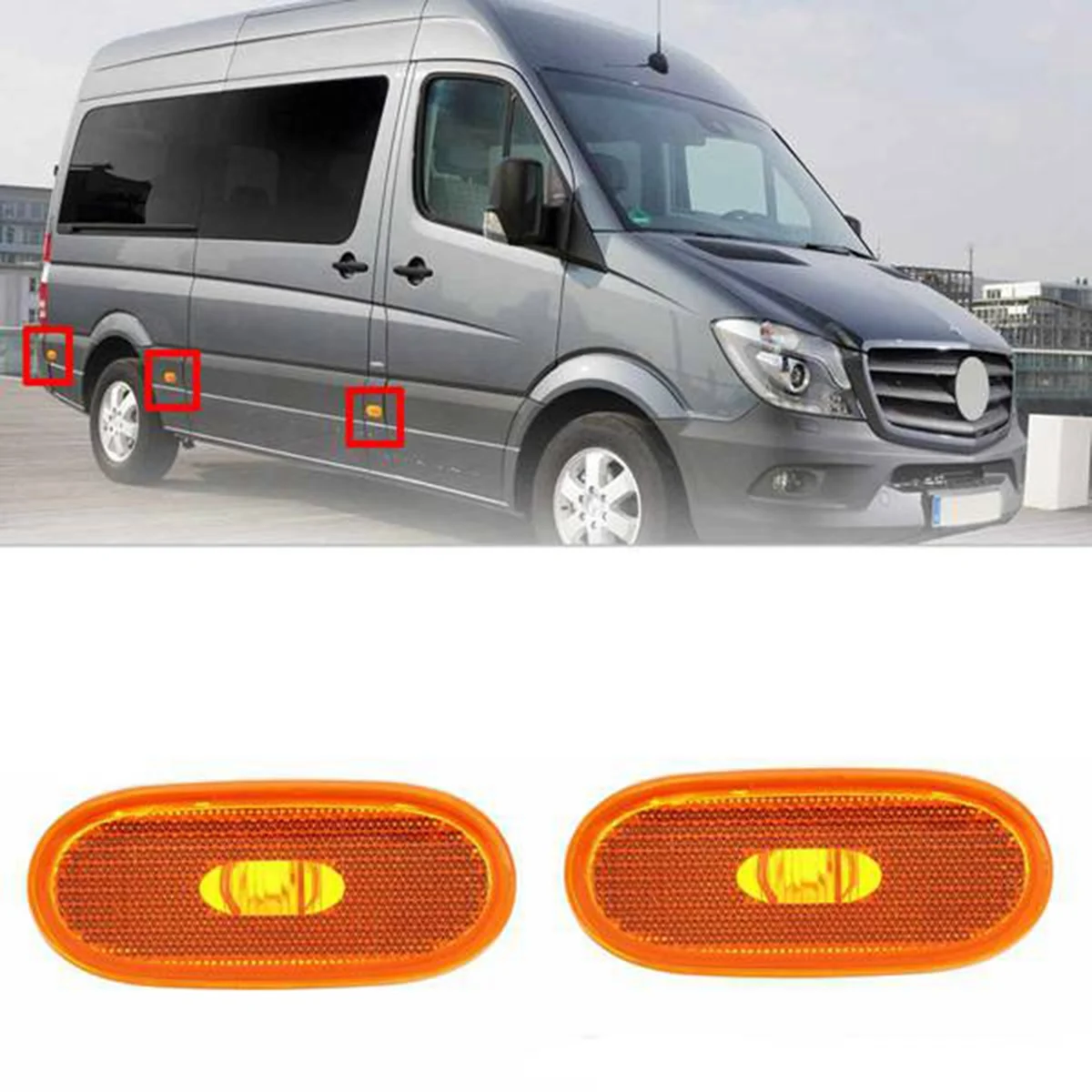6X боковые габаритные фонари автомобиля для Mercedes-Benz Sprinter W906 2006-2018 A 0038202956