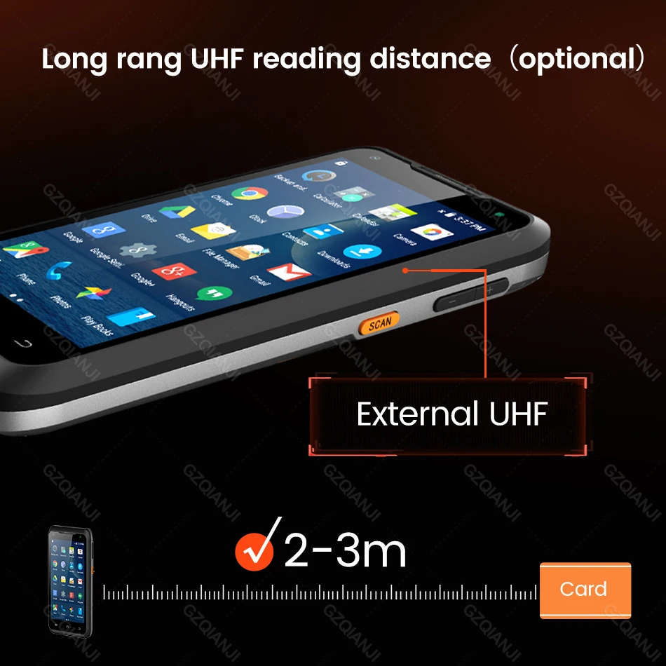 LF UHF RFID андроид КПК коллектор данных Bluetooth сканер Wifi NFC PDA 2D считыватель штрих-кодов