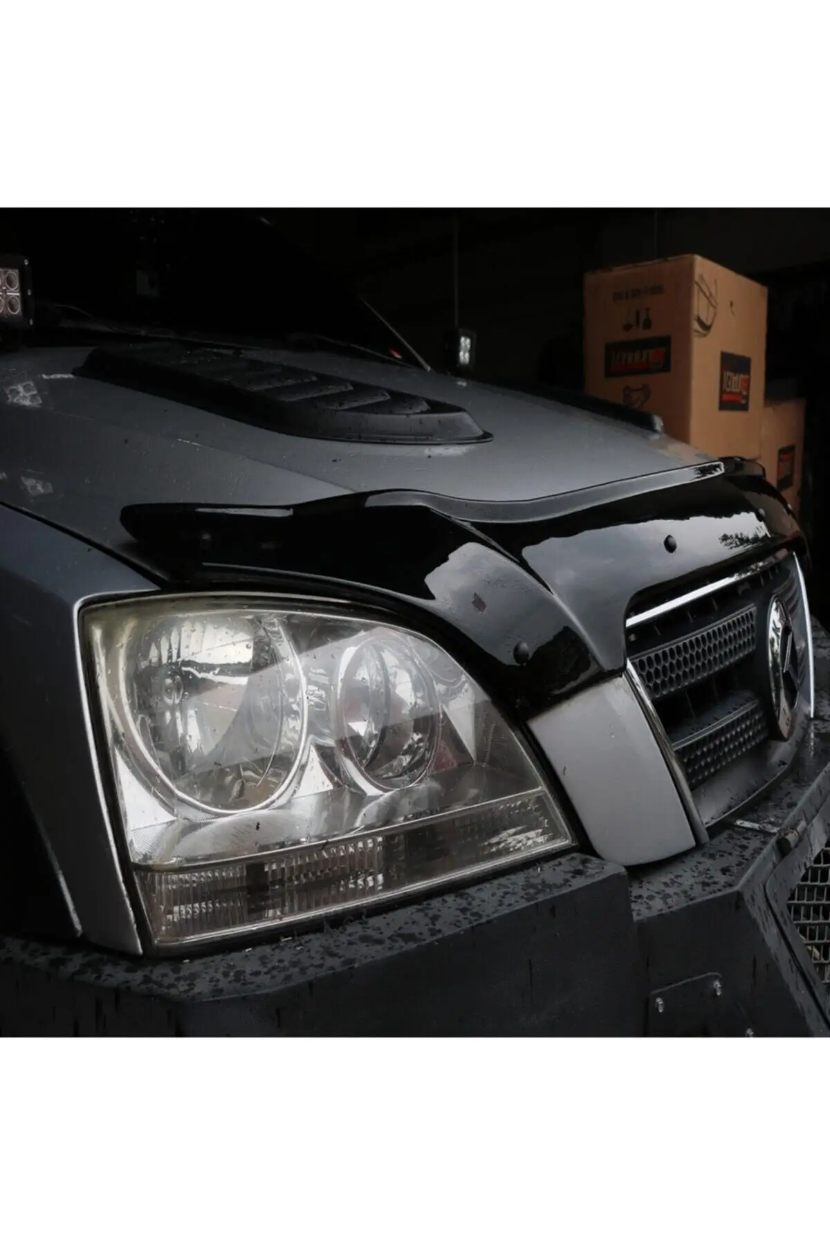 

Kia Sorento Front Hood Protection Spoiler 3mm Acrylic (abs) Glossy Black Deflector 2002-2006