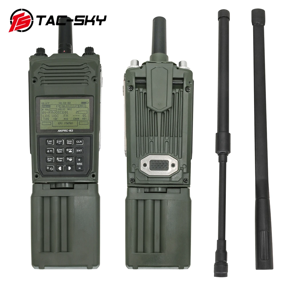 TS TAC-SKY AN/PRC 163 Tactical Military Radio Walkie Talkie Model Non-Functional Walkie Talkie Model for Baofeng UV5R