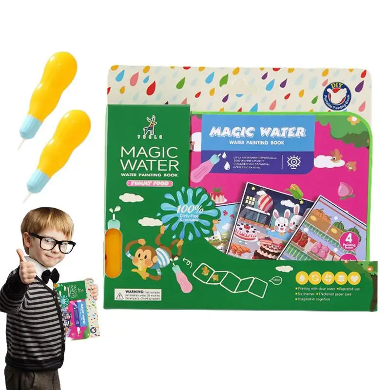 

Magic Drawing Books For Kids Erasable Doodle Book With Paintbrushes Road Trip Car Game Writing Painting Set For Boys And Girls