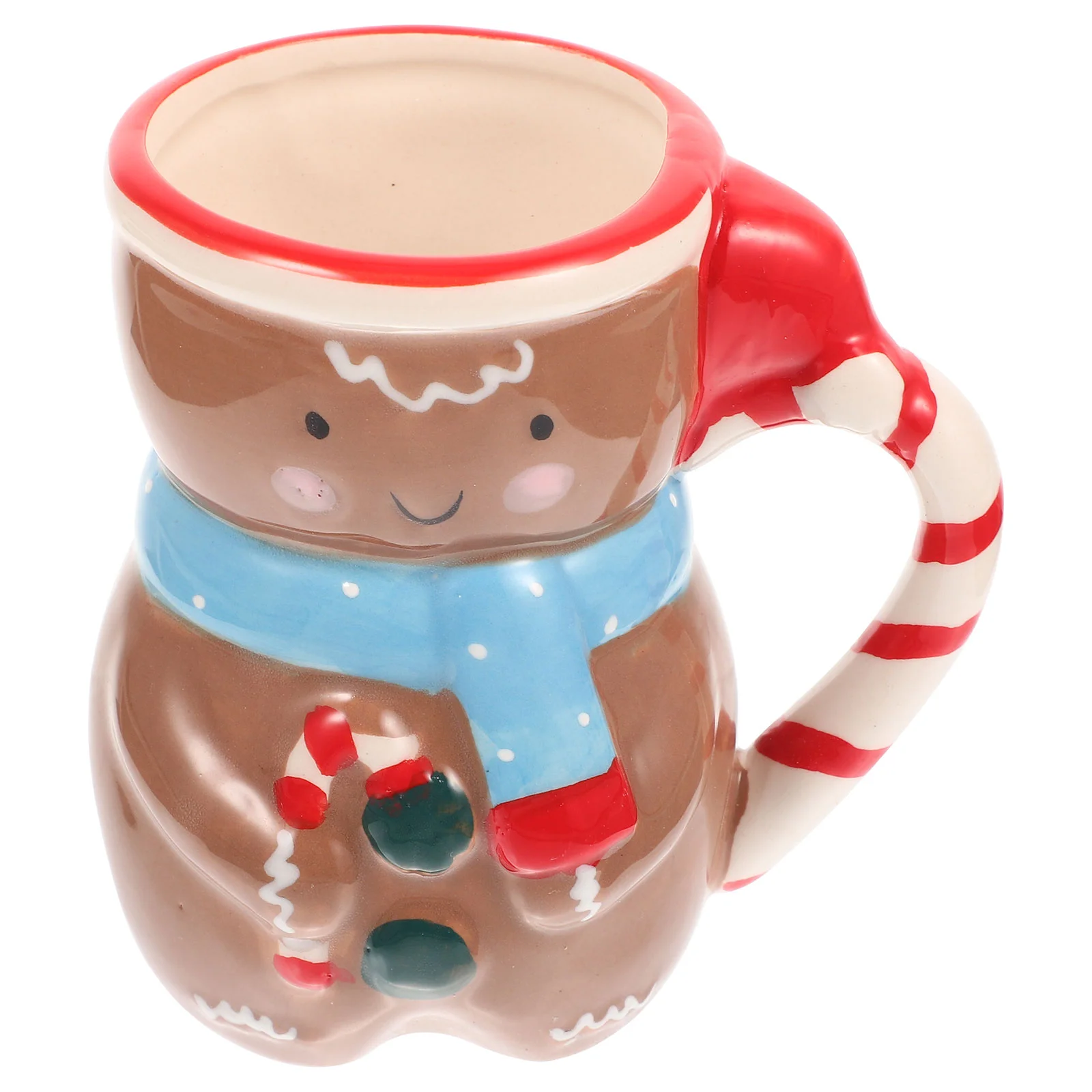 

Christmas Mug Cup Coffee Mugs Snowman Ceramic Cerealmilk Breakfast Water Holiday Porcelain Gingerbread Drinking Tea Beverage