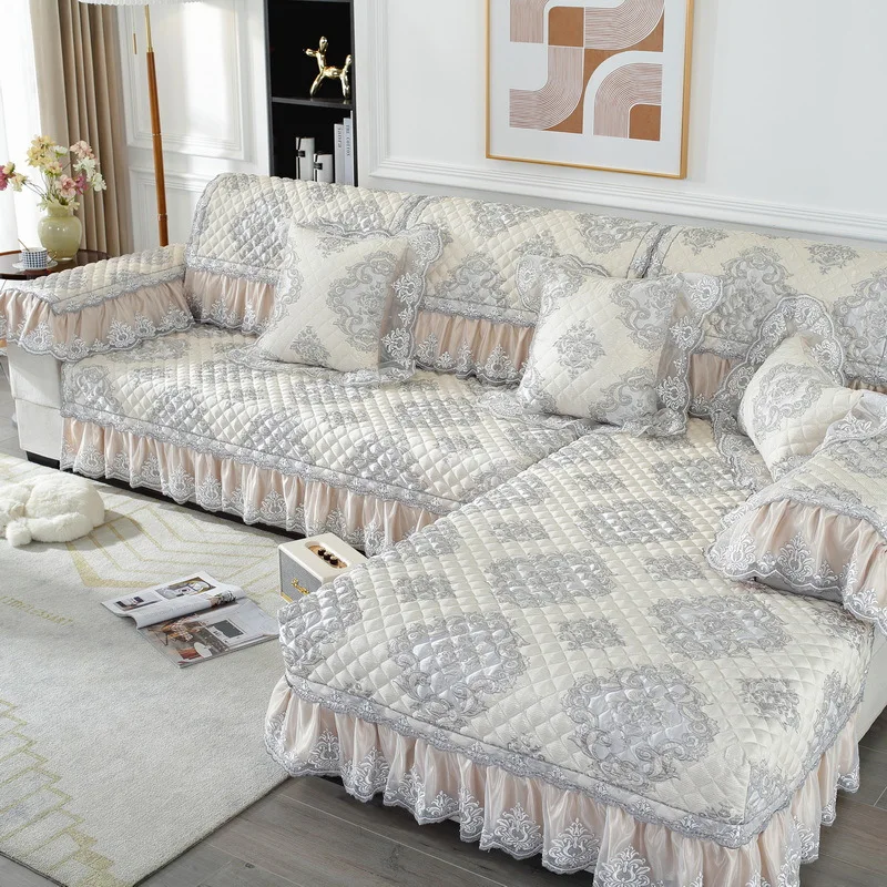 

Чехол для дивана Four Seasons универсальный жаккардовый Европейский стиль Новый китайский стиль e полноразмерная ткань нескользящая диванная подушка