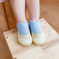 spring summer toddler boys girls new mesh sock shoes breathable floor shoes baby anti skid rubber sole shoes kids first shoes