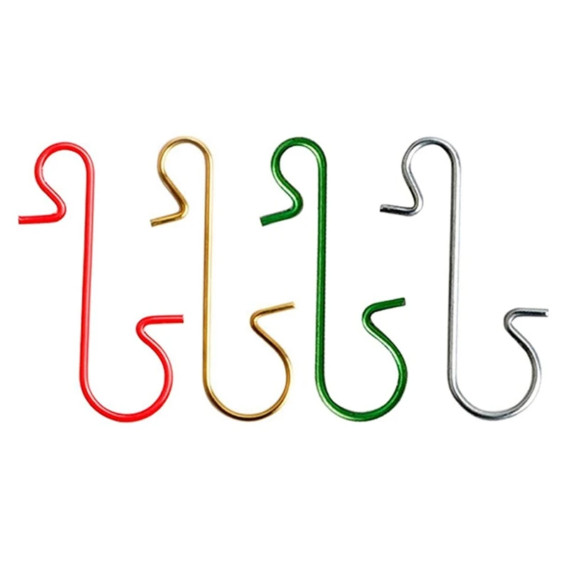 S-образные металлические крючки 50 шт. для рождественского елочного шара