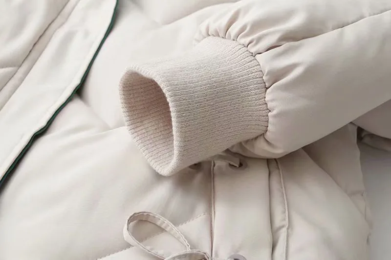 2023 Women Winter Thick Hooded Down Jacket Cotton Long Warm Padded Parka for Women Oversized  Winter Coat Cold-resistant