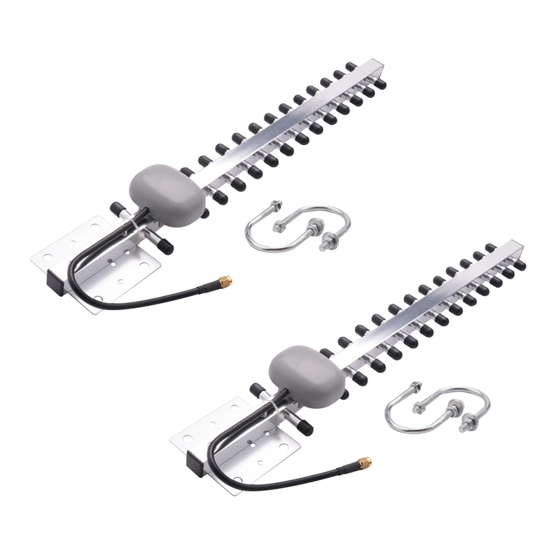 

Антенна Yagi Rp-Sma Беспроводная с 13 направленными элементами, 2,4 ГГц, 2 шт.