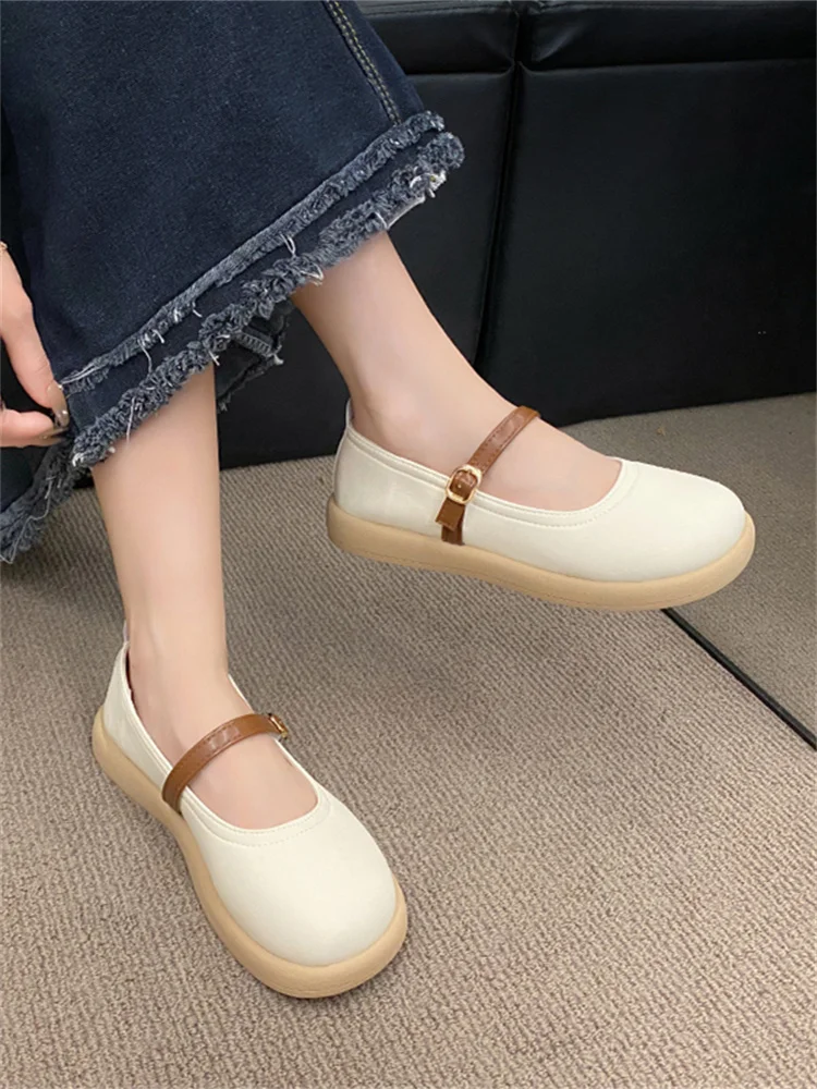 

Женские туфли 2023 с закрытым носком и круглым носком, женская обувь, универсальные мягкие Модные Повседневные кроссовки, Новая удобная летняя Милая Классическая обувь