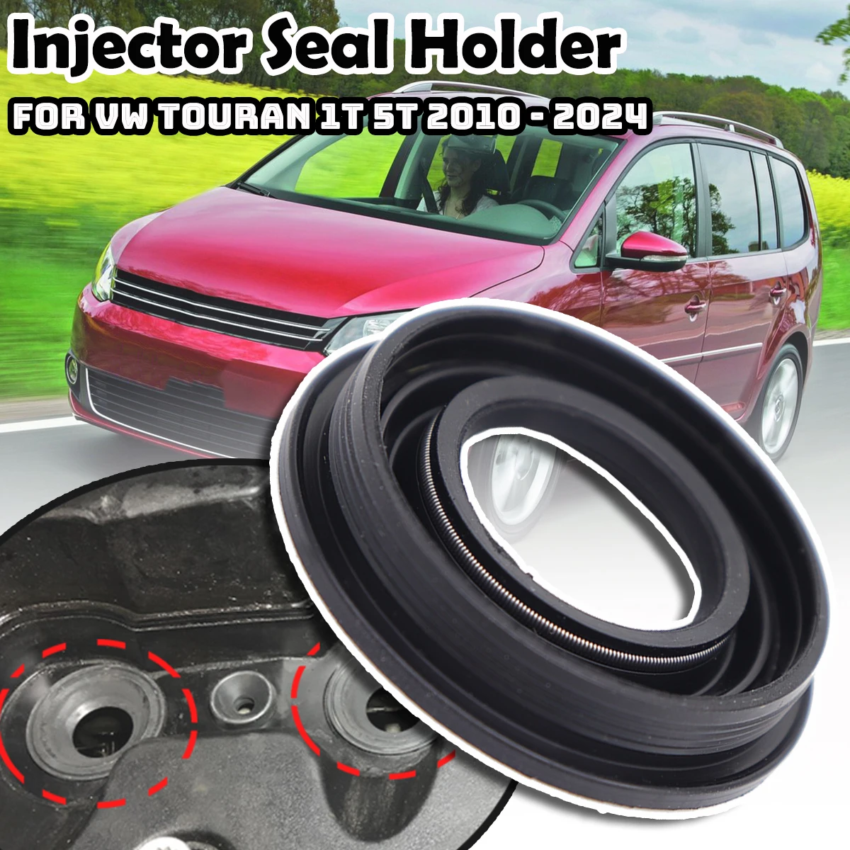 Фотокольцевая крышка клапана держатель прокладки уплотнения инжектора 03L103070