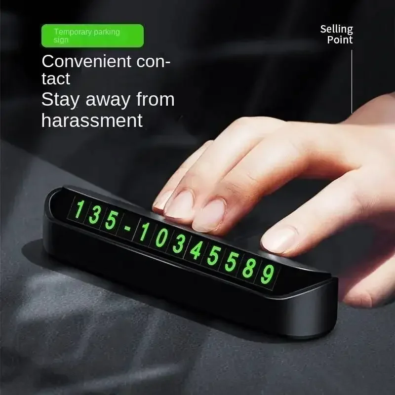 Табличка с номером телефона для парковки автомобиля держатель со скрытым