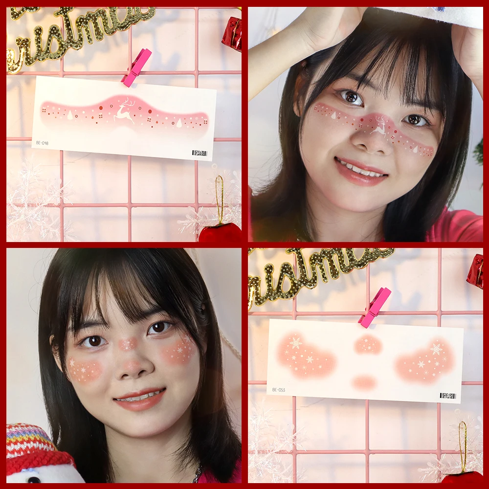 VeeCharm-Рождественская Временная фотография Рождественская для взрослых косметика