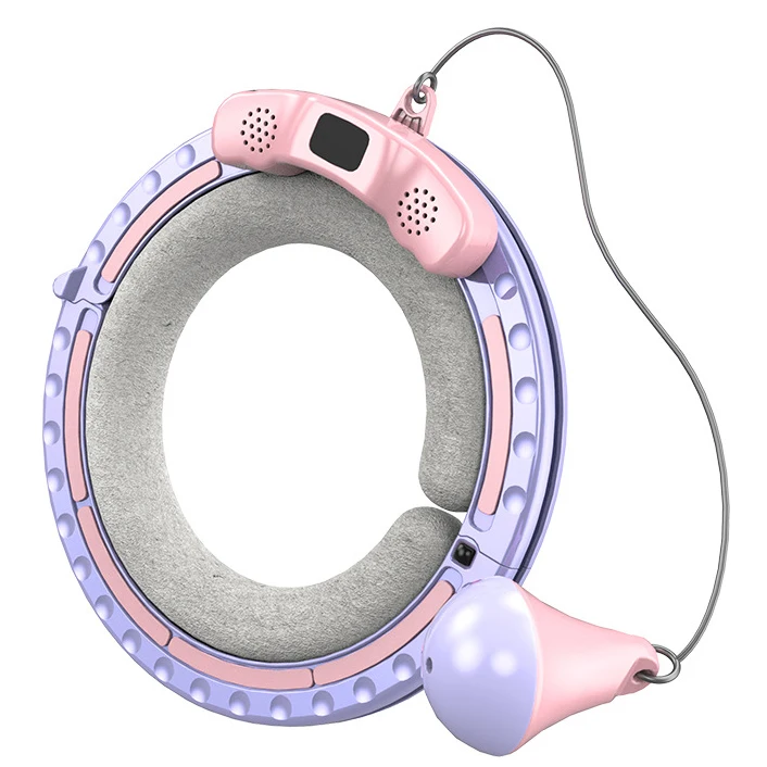 

FDFIT Led Bluetooth Music Screen Display Auto Spinning Hoop Smart Counting Timer Detachable Fat Burning Belly Smart Fitness Hula