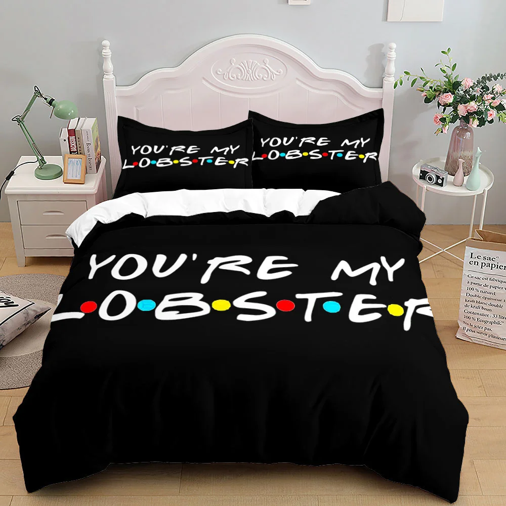 

Friends TV Show Bedding Sets Duvet Cover Set With Pillowcase Polyester Double Twin Full Queen King Bedclothes Home Decor