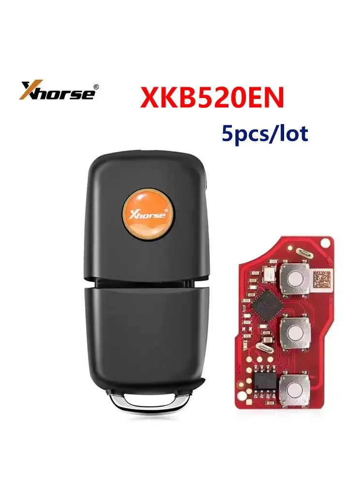 

Xhorse XKB520EN проводной дистанционный ключ 2-го поколения для VW B5, тип 5 шт./лот, поддержка беспроводного программирования