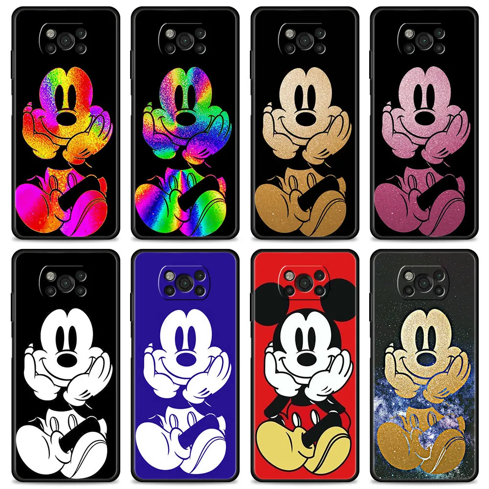 

Case For Xiaomi Poco X3 X4 NFC X3 X4 M3 M4 Pro 5G Cover for Poco F3 GT Pocophone F1 Shell Hold Your Chin Mickey And Minnie Mouse