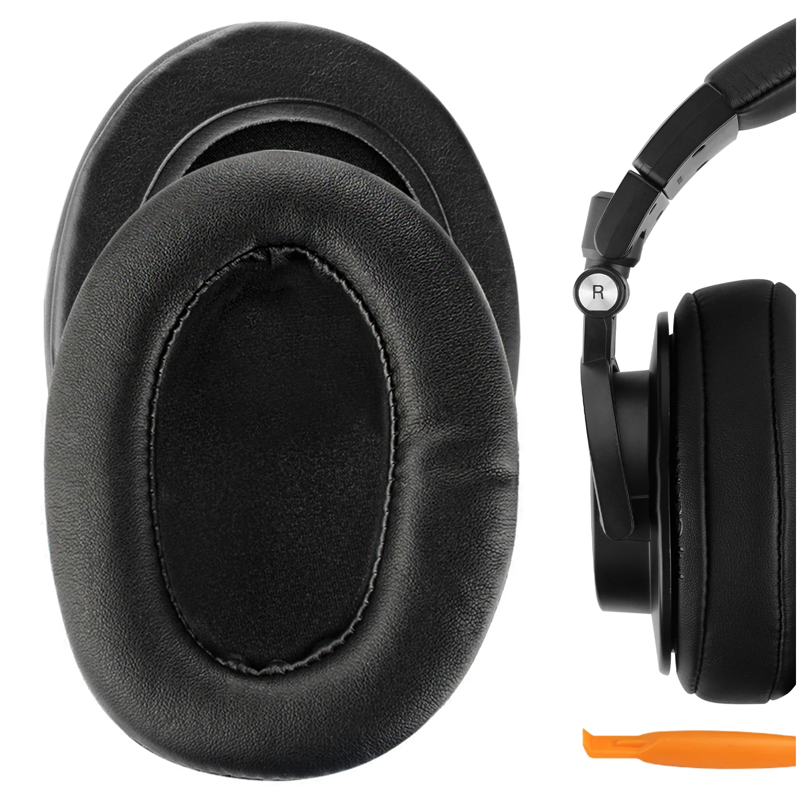 

Geekria Performance Protein Leather Replacement Ear Pads for Audio-Technica ATH-M50X M40X M30X Headphones Earpads, Ear Cushion
