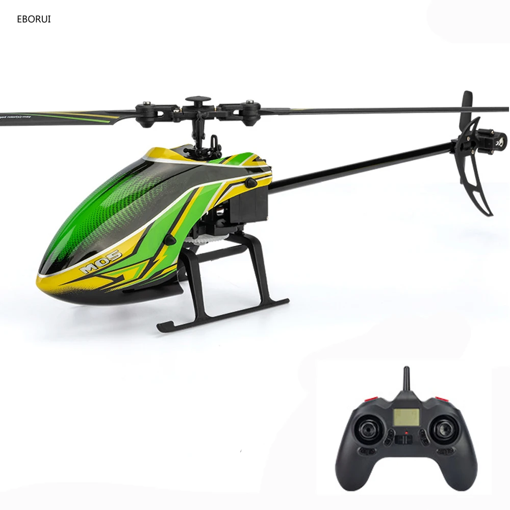 JJRC M05 Flybarless RC Helicopter 4CH 3D RC Aircraft w/ 6-Axis Gyro Altitude Hold One Key Take Off/Landing Easy to Fly for Kids