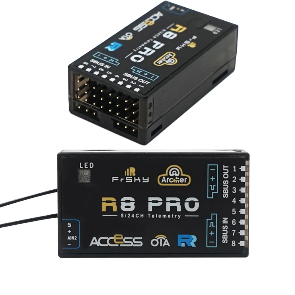 

FrSky 2.4GHz Anti-interference ACCESS Archer R8 Pro receiver ,with OTA Supports Signal Redundancy
