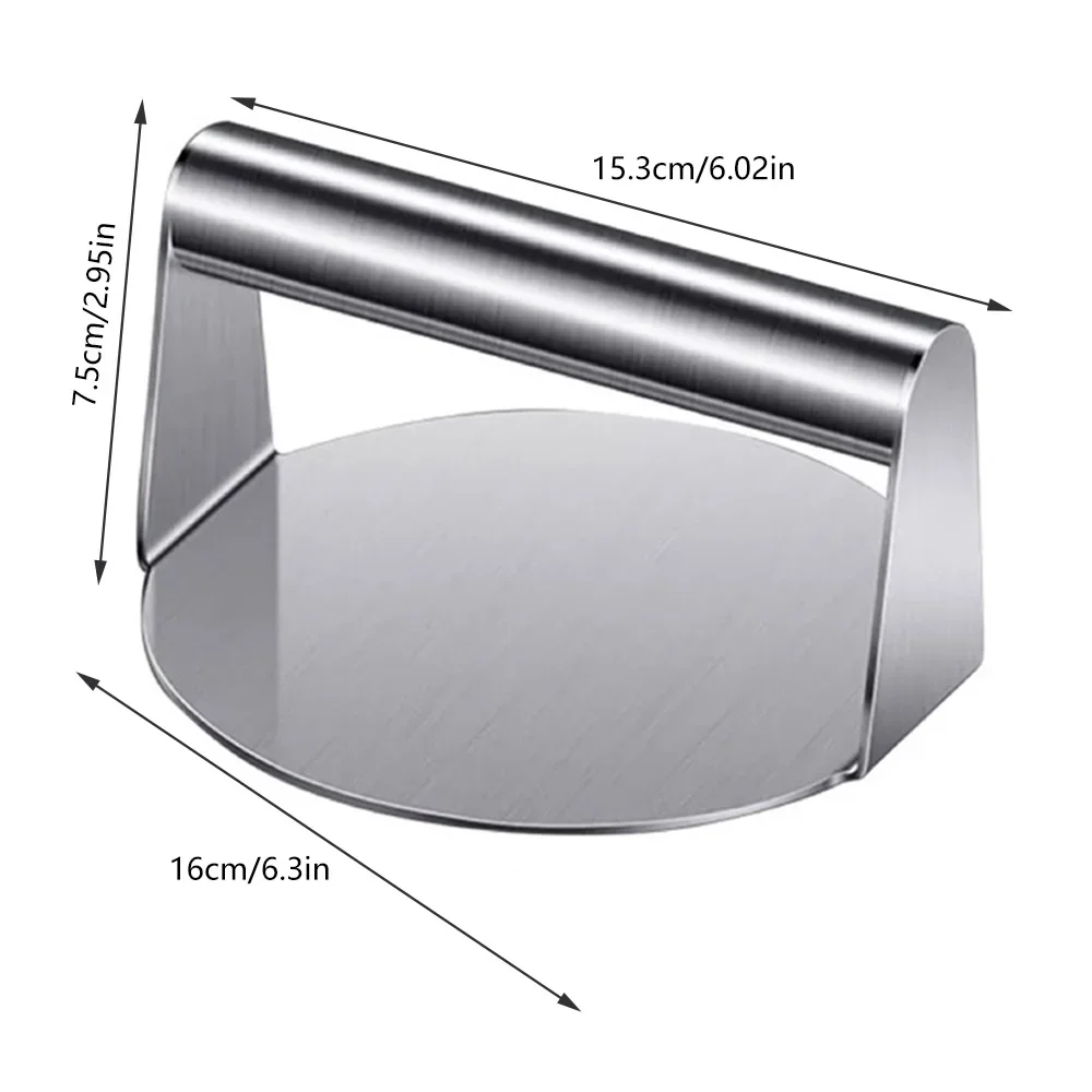 Пресс для гамбургеров из нержавеющей стали с антипригарным покрытием гриль мяса