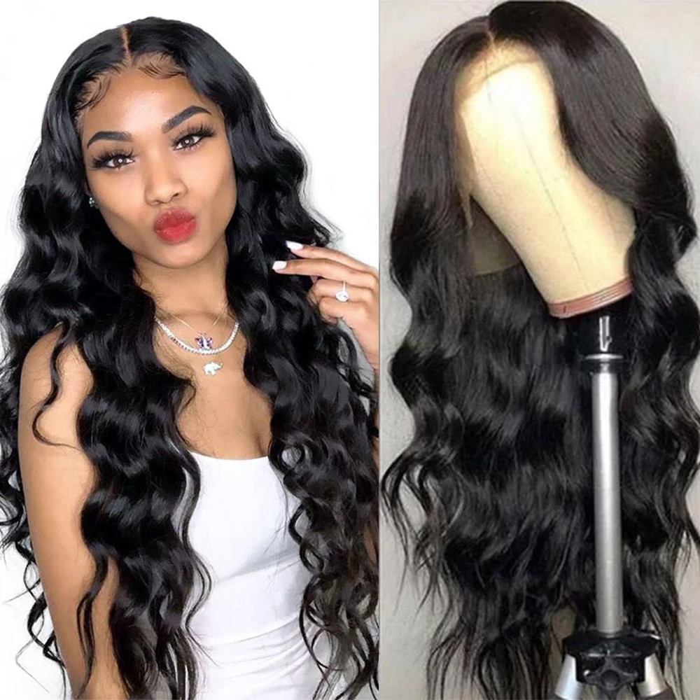 Karbalu Lace Front Human Hair Wigs T Part Lace Wig Human Hair Body Wave Lace Frontal Wigs Brazilian Hair 4x4x1 Lace Closure Wig