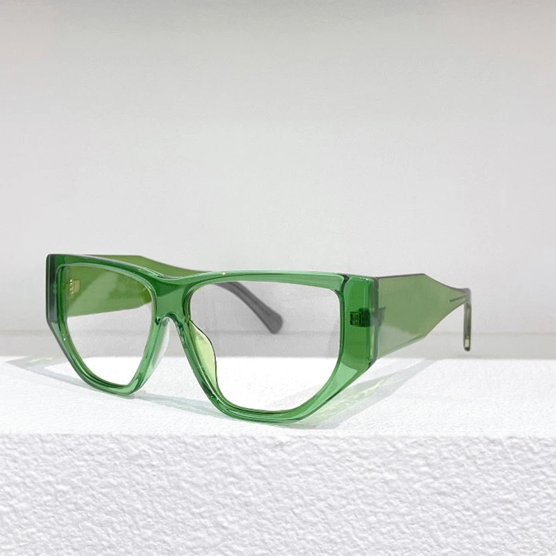 

Candy Color Transparent Green Orange Blue Cat Eye Frame High Quality Women's Optical Glasses SF1077SF Fashion Men's Sunglasses