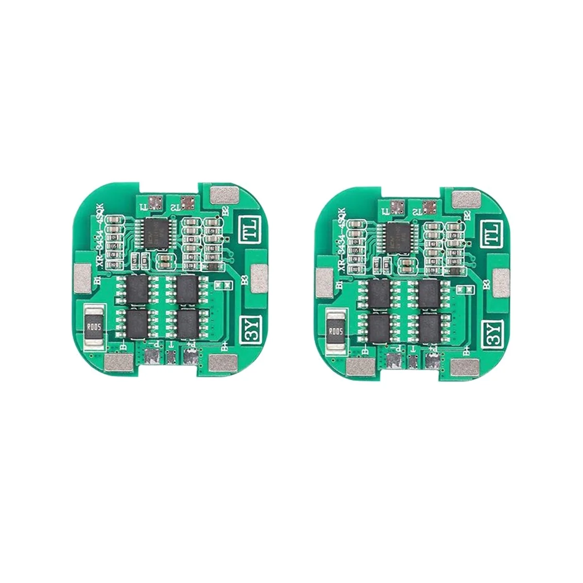 

2Pcs 4S BMS 8A 14.8V 18650 - Lithium Battery Charge Board Sweeping Machine Solar Lithium Battery Protection Board