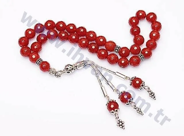 IQRAH Agate Stone Rosary (925 STERLING SILVER)
