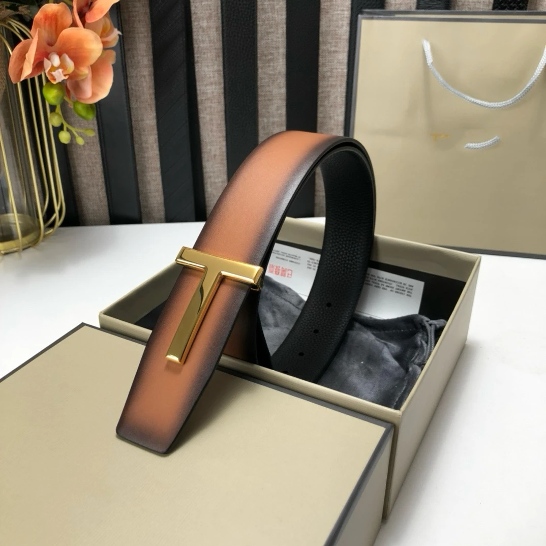 Ремень мужской из натуральной кожи с надписью 3 8 см