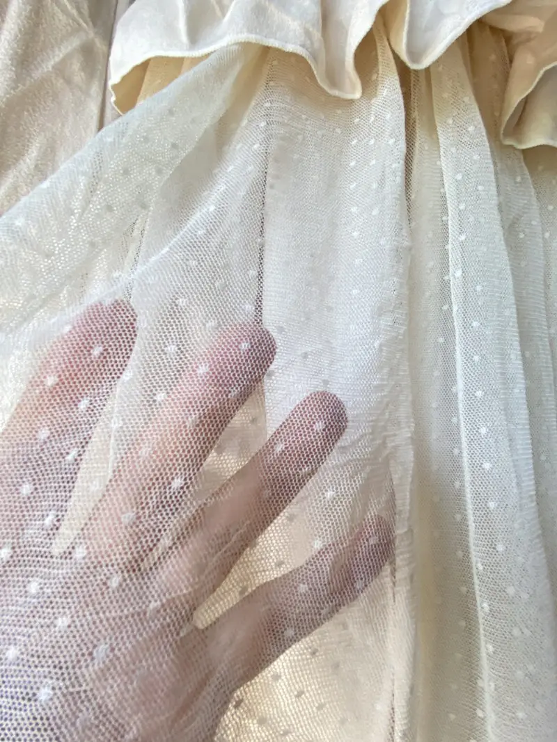 Распродажа мини-платье в японском стиле из замши и кружева с длинным рукавом