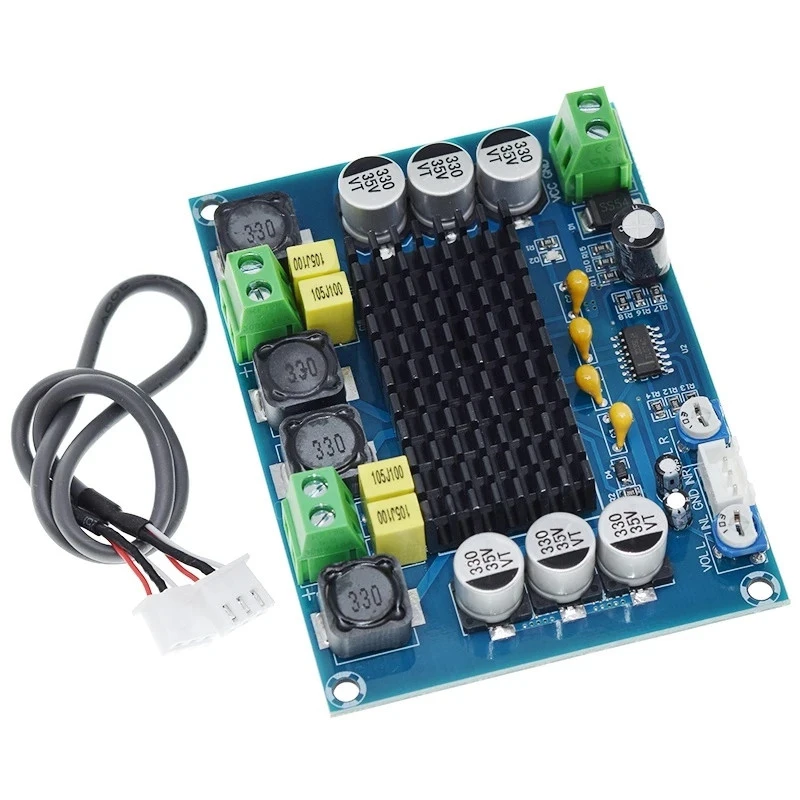 XH-M543 high power digital amplifier board TPA3116D2 audio module Class D dual channel 2*120W