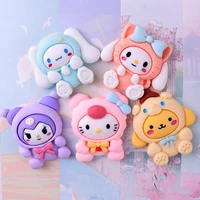 cute cartoon sanrio kuromi cinnamoroll diy resin accessories girly heart phone case accessories kawaii hairpin accessories gifts