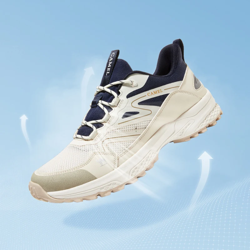 GOLDEN CAMEL Outdoor Hiking Shoes for Men Women  Non-slip Cushioning Sports Running Shoes Lightweight Mesh Sneakers Breathable