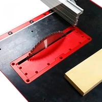 Aluminum Alloy Electric Circular Saw Flip Cover Plate Flip-Floor Table Embedded Throat Plate for Woodworking Table Saw